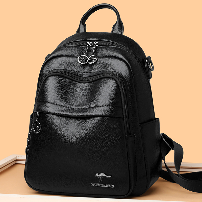 Sac à dos imperméable en cuir  - Travel Backpack Anti Theft avis et prix