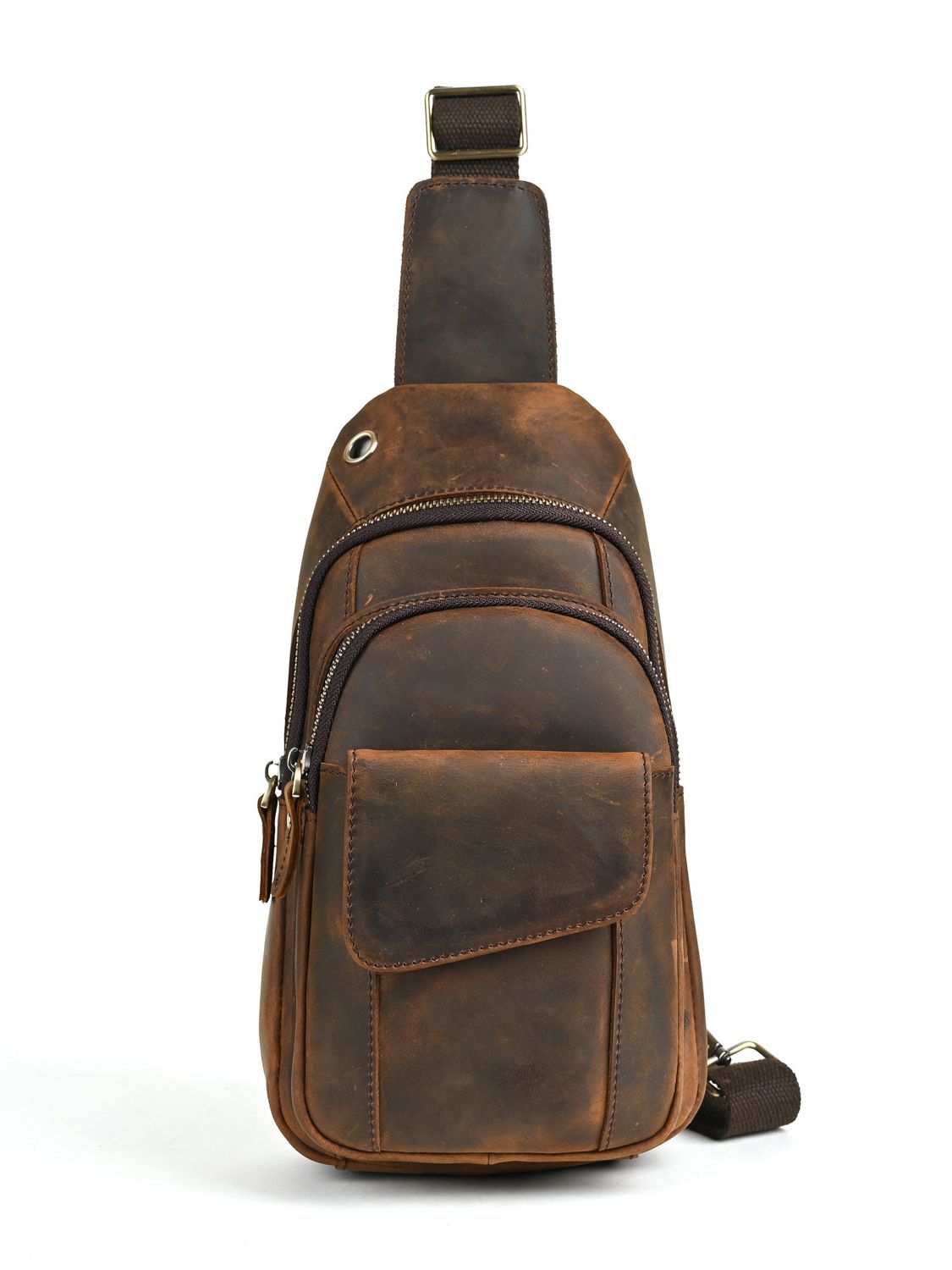 Sac de Poitrine Multifonctionn - Leather Backpack Vintage avis et prix