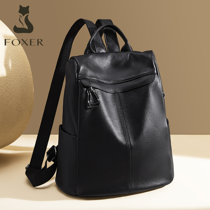 Sac à dos en cuir véritable FO - Travel Backpack Anti Theft avis et prix