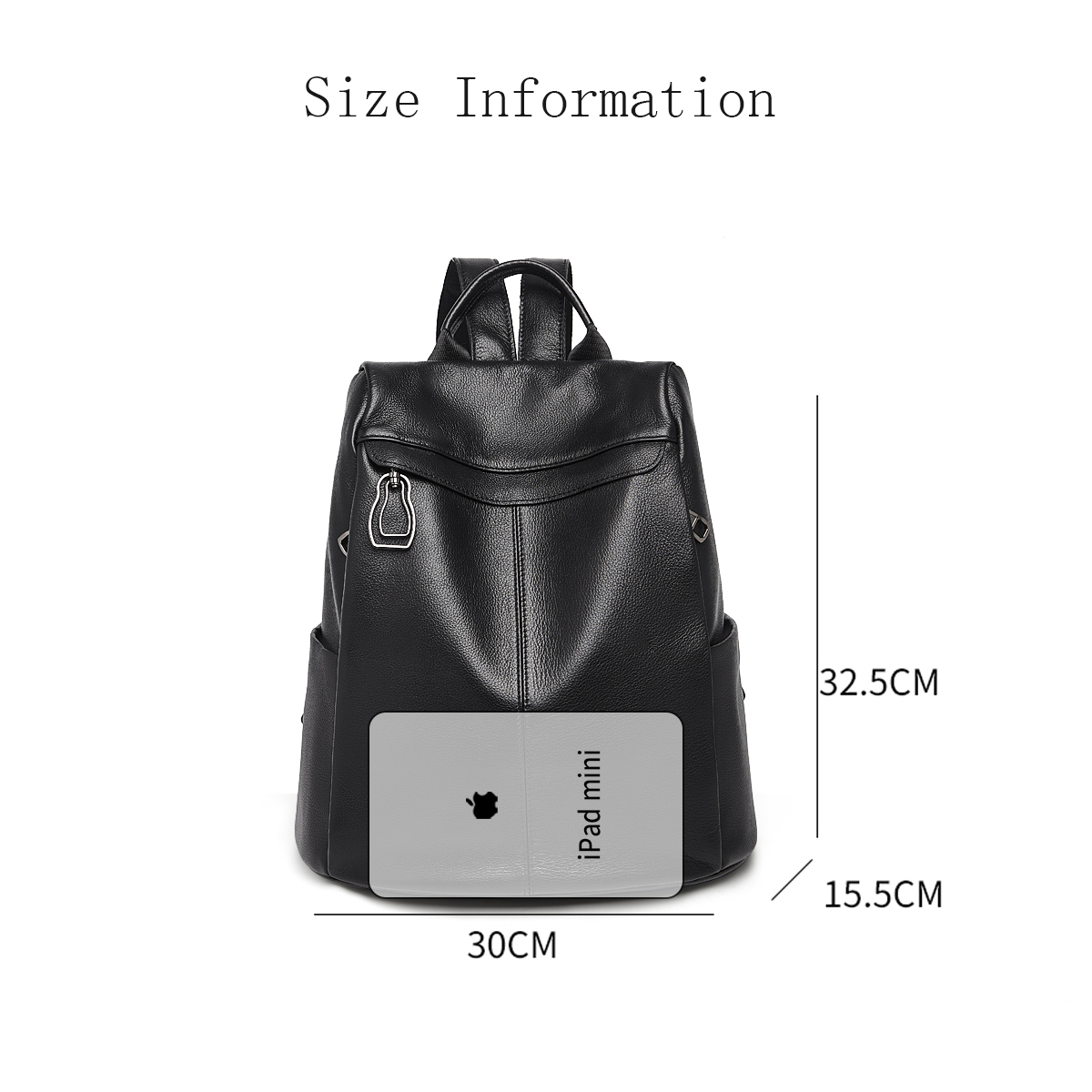 Sac à dos en cuir véritable FO - Travel Backpack Anti Theft avis et prix