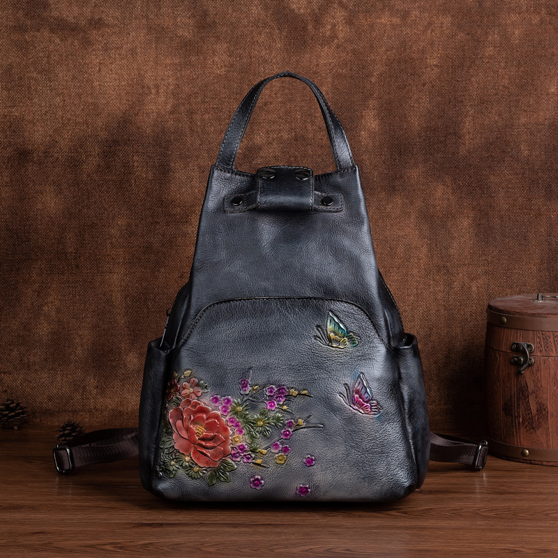 Sac à dos en cuir véritable em - Leather Backpack Vintage avis et prix